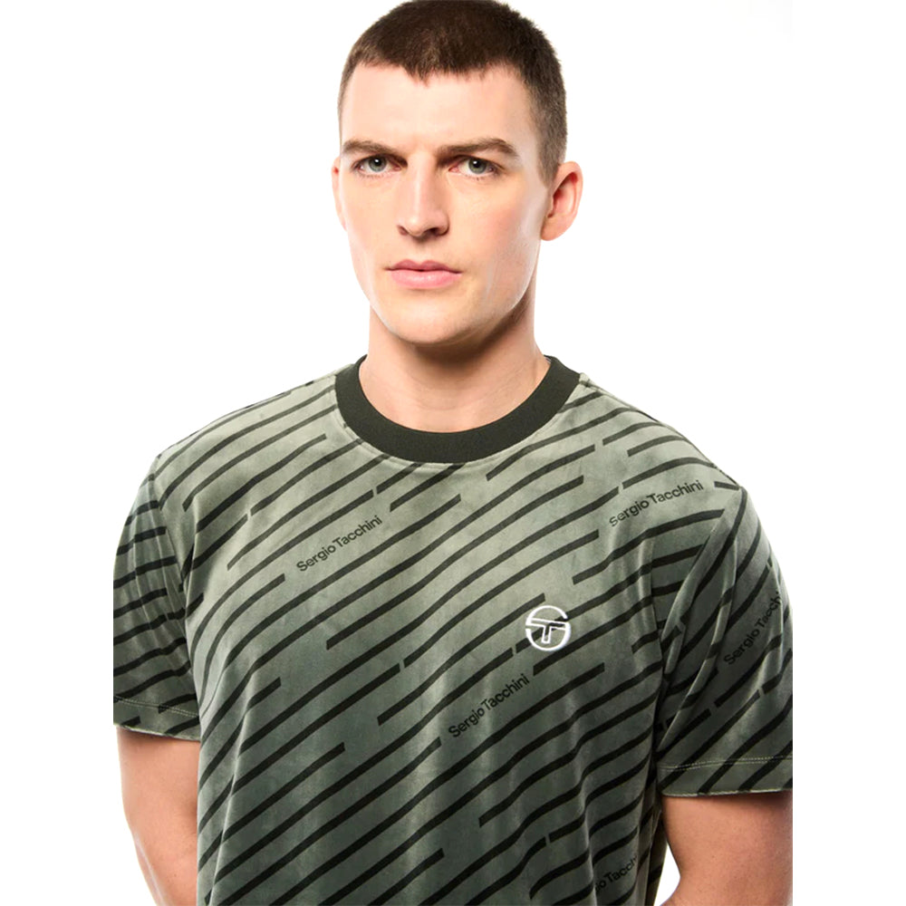 Camisa Obliquo Velour de Sergio Tacchini | Verde Agave