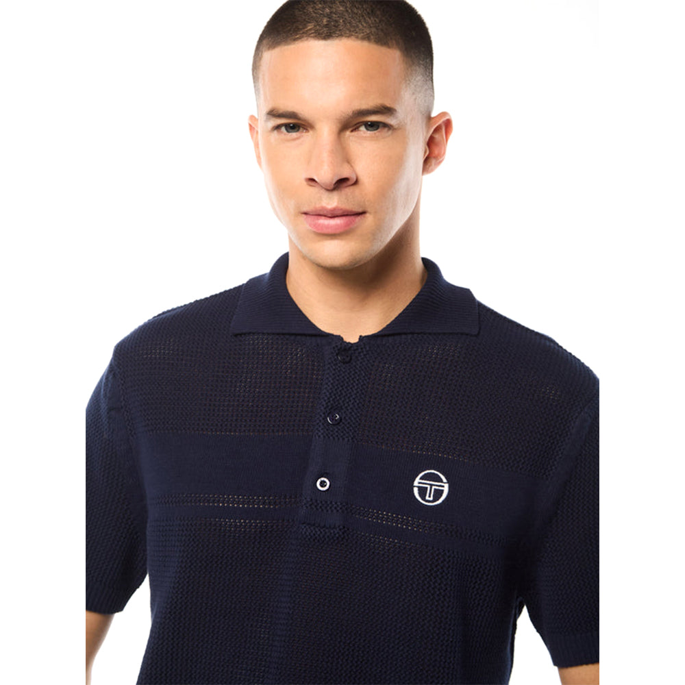 Sergio Tacchini Sabino Knit Polo | Maritime Blue