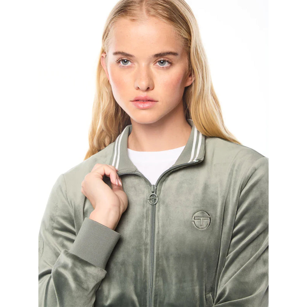 Chaqueta de chándal de velour Nuvola Sergio Tacchini | Verde agave