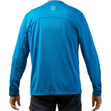 Camiseta de manga larga azul Mykonos para hombre Picckleball Bella