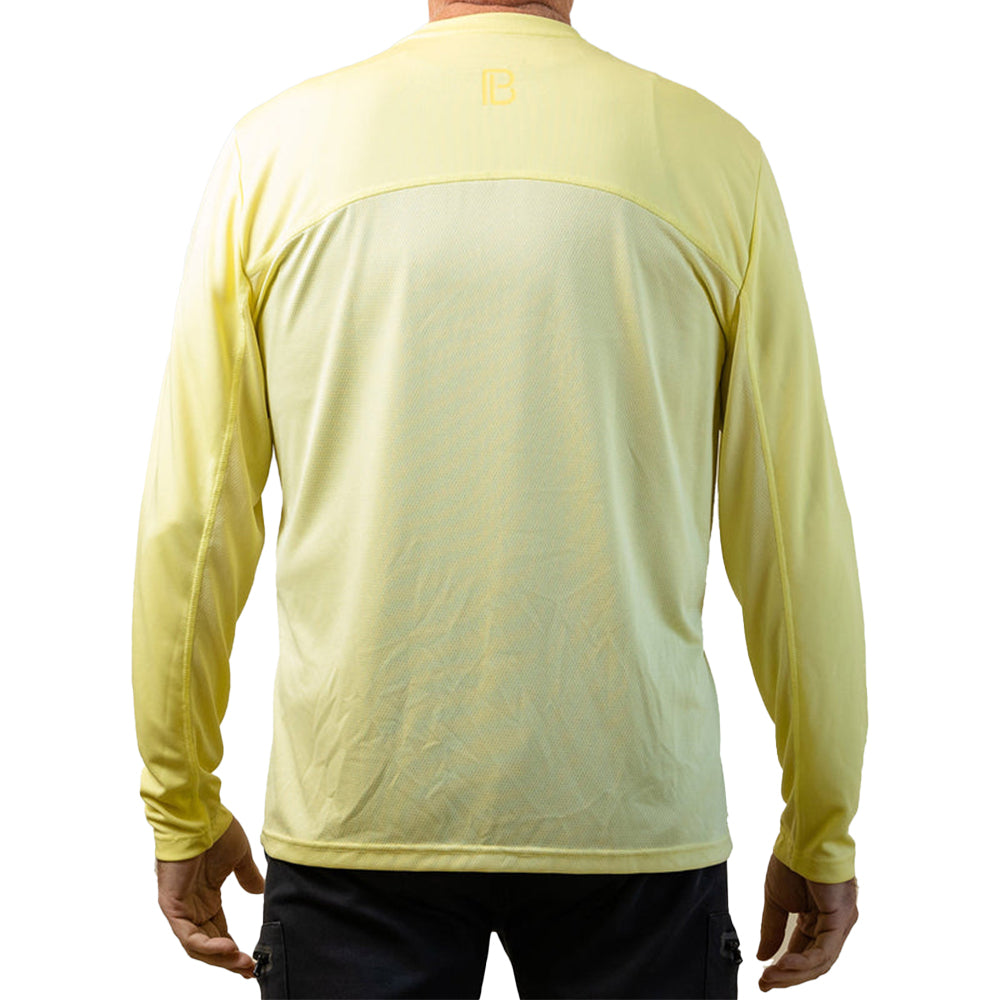 Camiseta de manga larga Picckleball Bella Elfin amarilla para hombre
