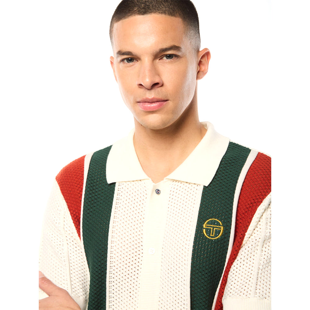 Sergio Tacchini Montell Knit Polo | Gardenia