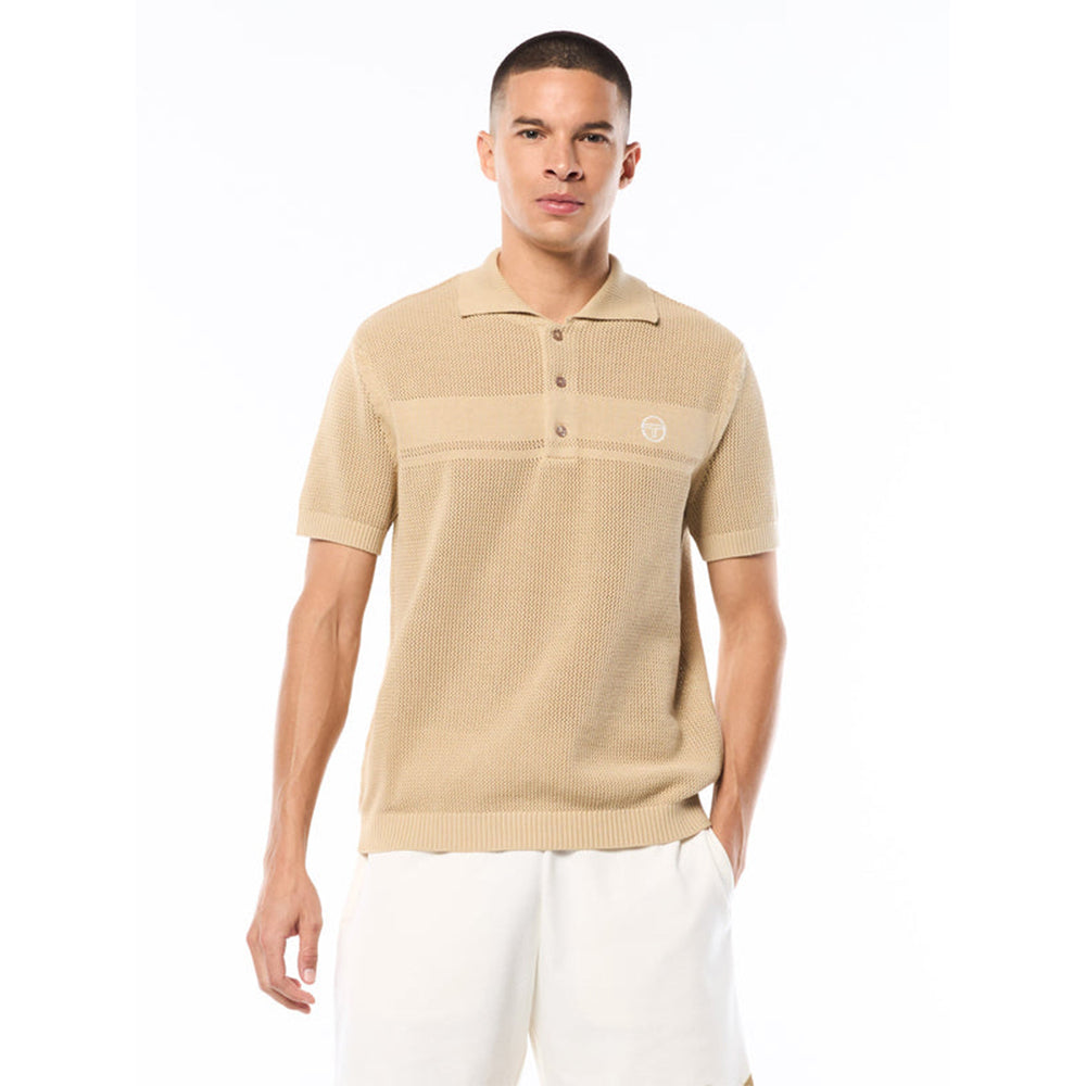 Sergio Tacchini Sabino Knit Polo | Mojave Desert