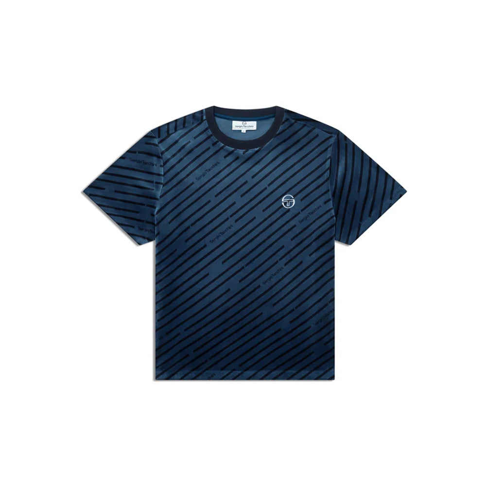 Sergio Tacchini Obliquo Velour Shirt | Key Largo