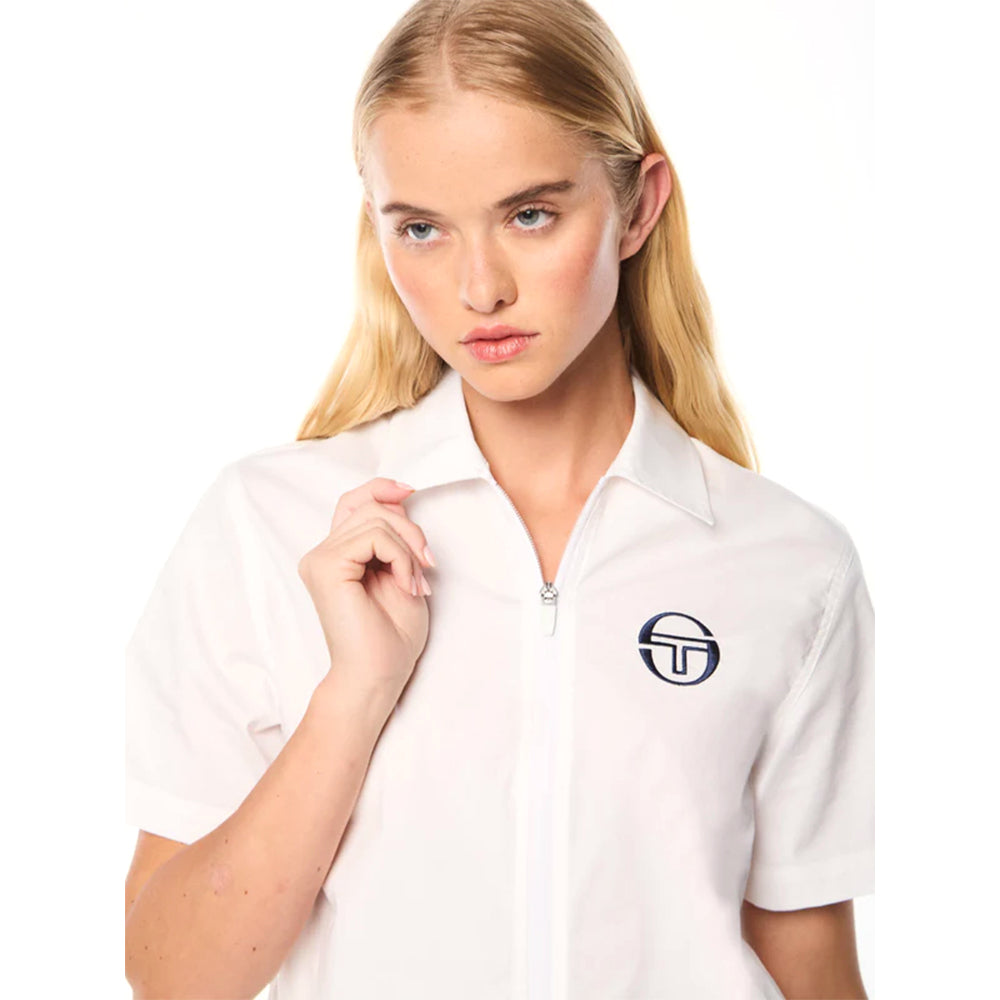 Sergio Tacchini Piano Cabana Full Zip para mujer | Blanco Brillante