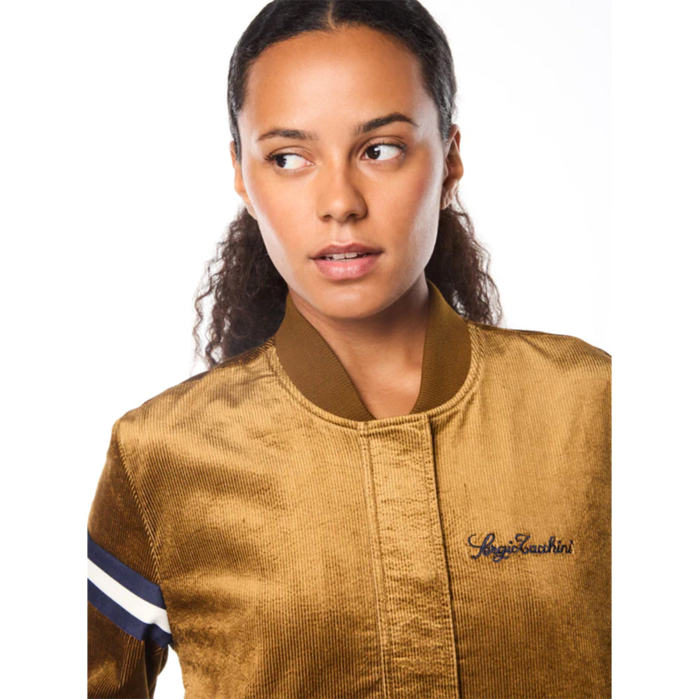 Chaqueta de chándal Cordurato para mujer Sergio Tacchini | Marrón bronce