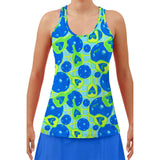Valor neto de la camiseta sin mangas estilo "racerback" Bella de Picckleball