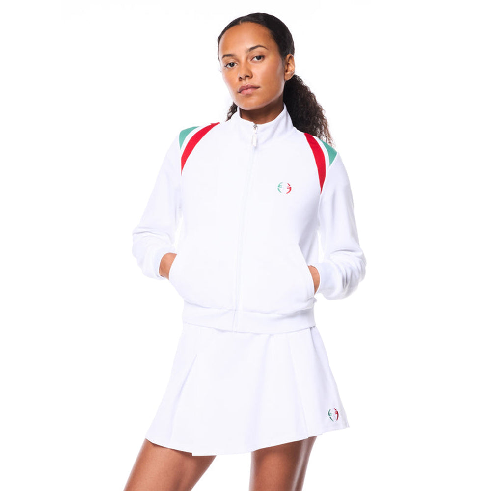 Sergio Tacchini Women's Eredita Track Jacket | Brilliant White