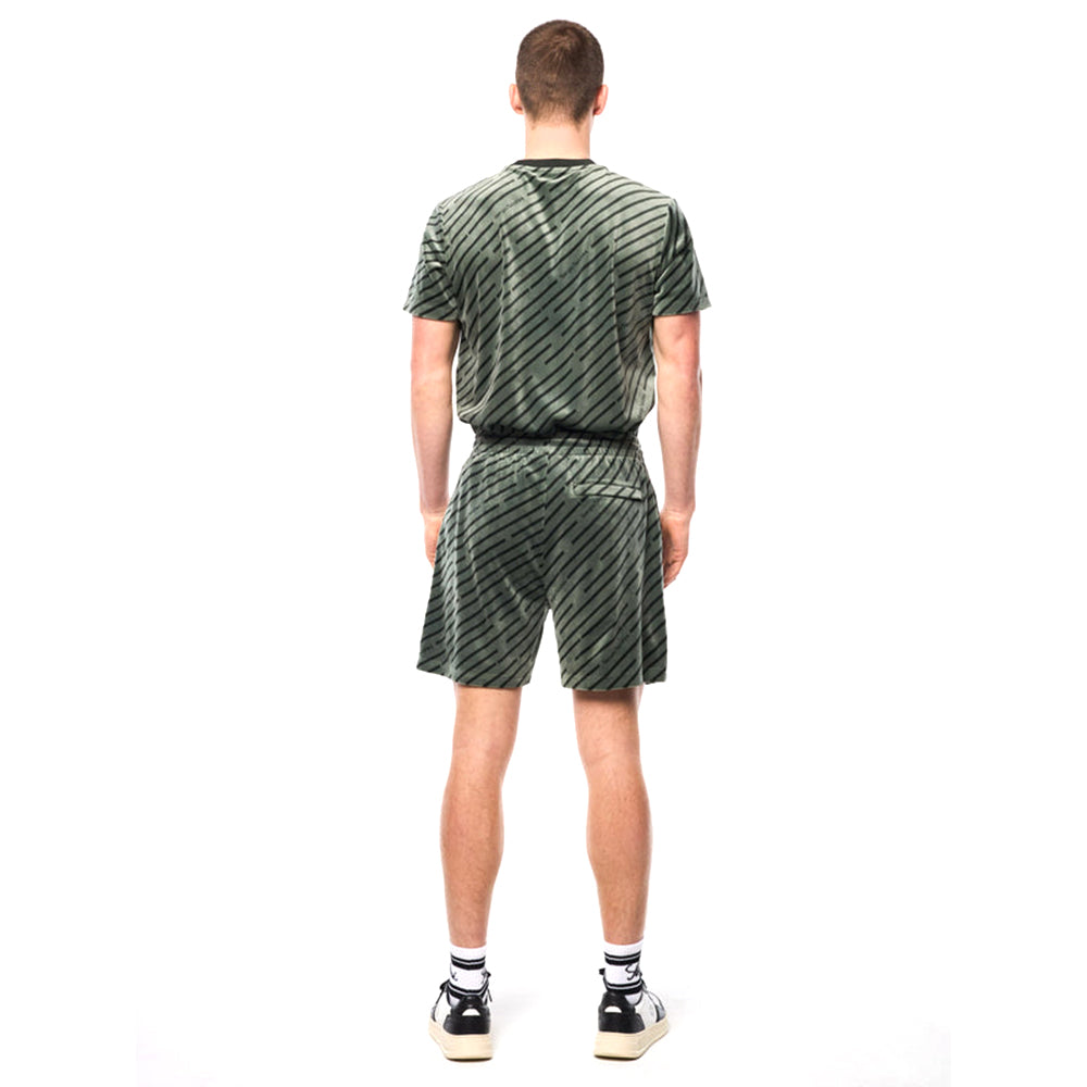 Sergio Tacchini Obliquo Velour Short | Verde Agave