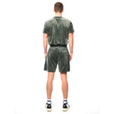 Sergio Tacchini Obliquo Velour Short | Verde Agave