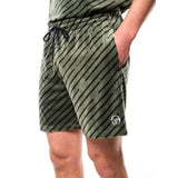 Sergio Tacchini Obliquo Velour Short | Verde Agave