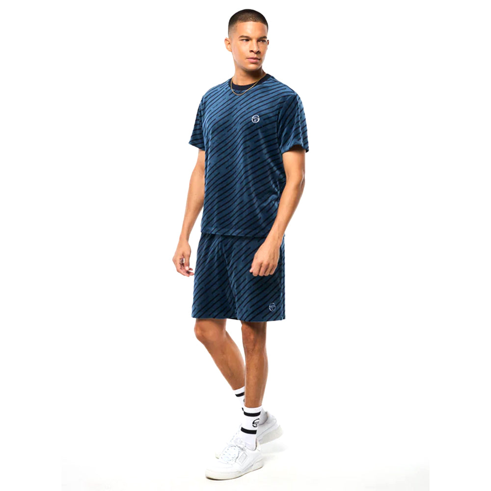 Sergio Tacchini Obliquo Velour Shirt | Key Largo
