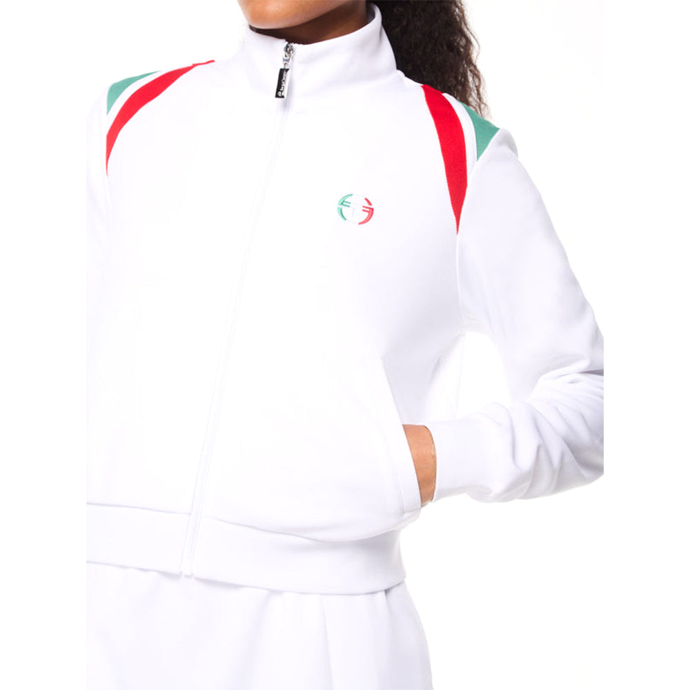 Sergio Tacchini Women's Eredita Track Jacket | Brilliant White