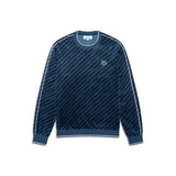 Sergio Tacchini Obliquo Velour Crewneck | Key Largo