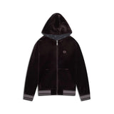 Chaqueta de chándal reversible Sergio Tacchini Viaggioa de velour | Negro Noche