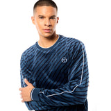 Sergio Tacchini Obliquo Velour Crewneck | Key Largo