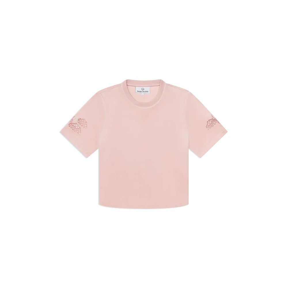 Sergio Tacchini Nuvola Velour Cropped Shirt | Barely There