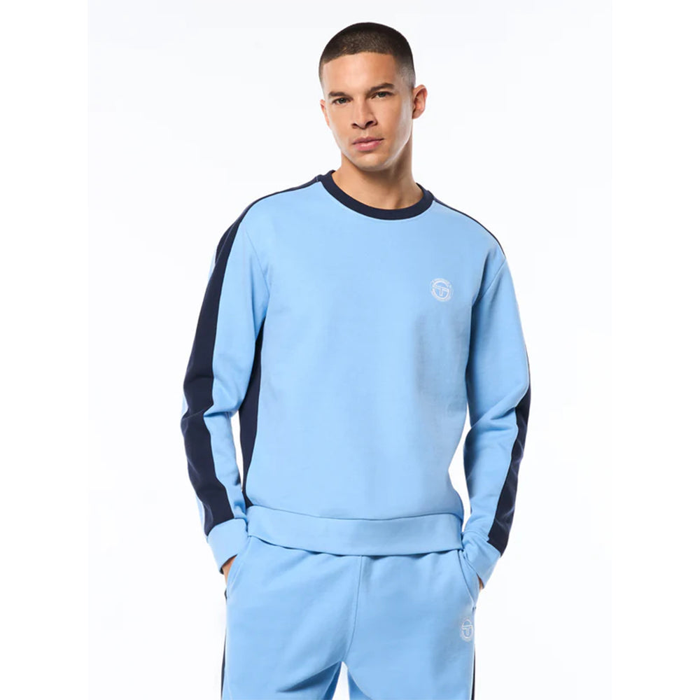 Sergio Tacchini Volo Crewneck | Azul Della Robbia