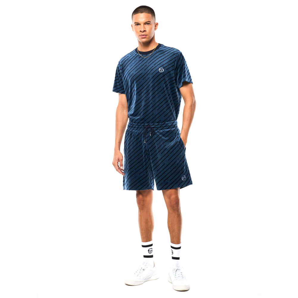 Sergio Tacchini Obliquo Velour Short | Key Largo