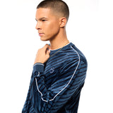 Sergio Tacchini Obliquo Velour Crewneck | Key Largo