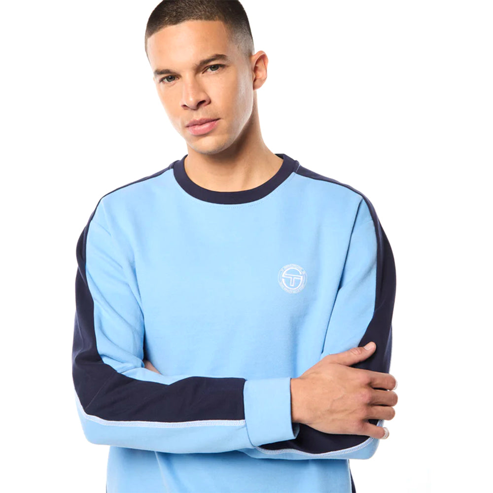 Sergio Tacchini Volo Crewneck | Azul Della Robbia