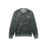 Sergio Tacchini Obliquo Velour Crewneck | Verde Agave