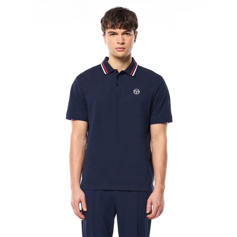 Sergio Tacchini Ciro Pique Polo | Maritime Blue