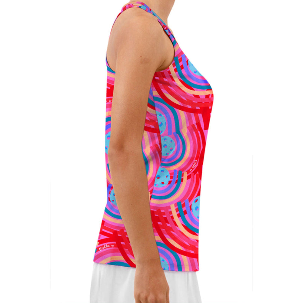 Camiseta sin mangas espalda nadador Picckleball Bella Circle