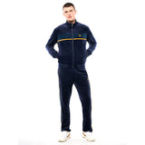 Chaqueta de chándal Sergio Tacchini Forato Velour | Azul marítimo
