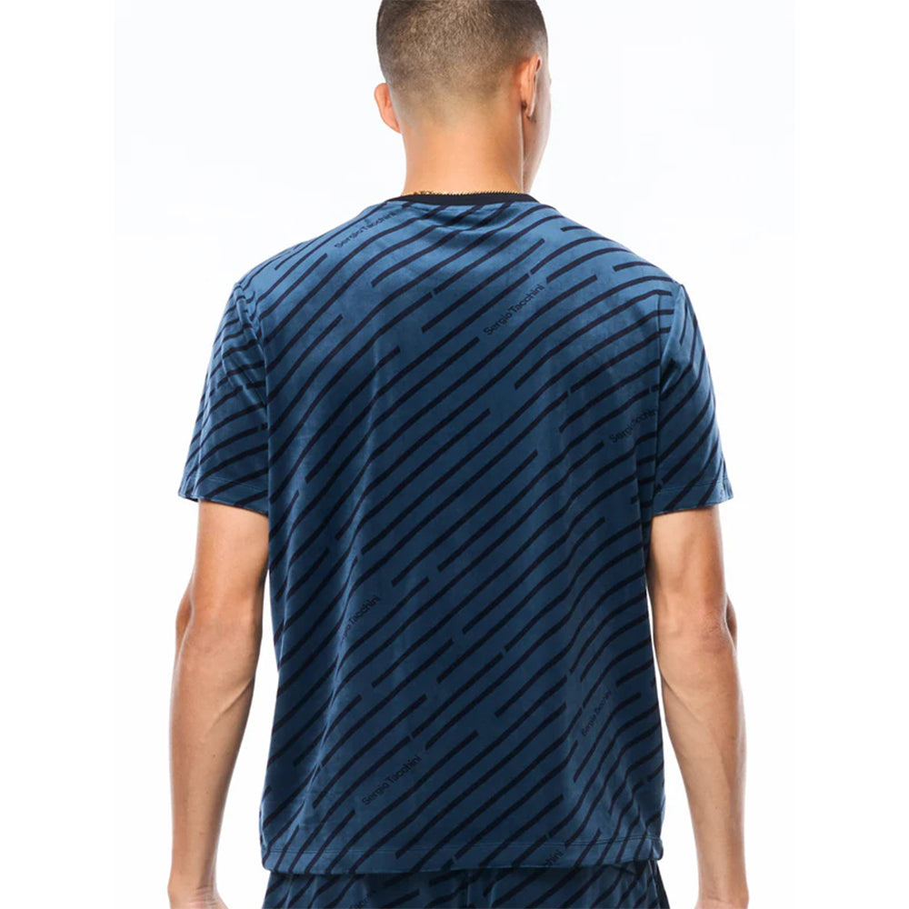 Sergio Tacchini Obliquo Velour Shirt | Key Largo