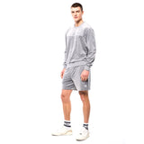 Sergio Tacchini Bandiera Debossed Velour Crewneck | Sleet