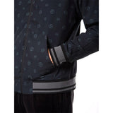 Chaqueta de chándal reversible Sergio Tacchini Viaggioa de velour | Negro Noche