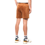Sergio Tacchini Bandiera Pantalón Corto de Terciopelo Repujado | Azúcar Almendra