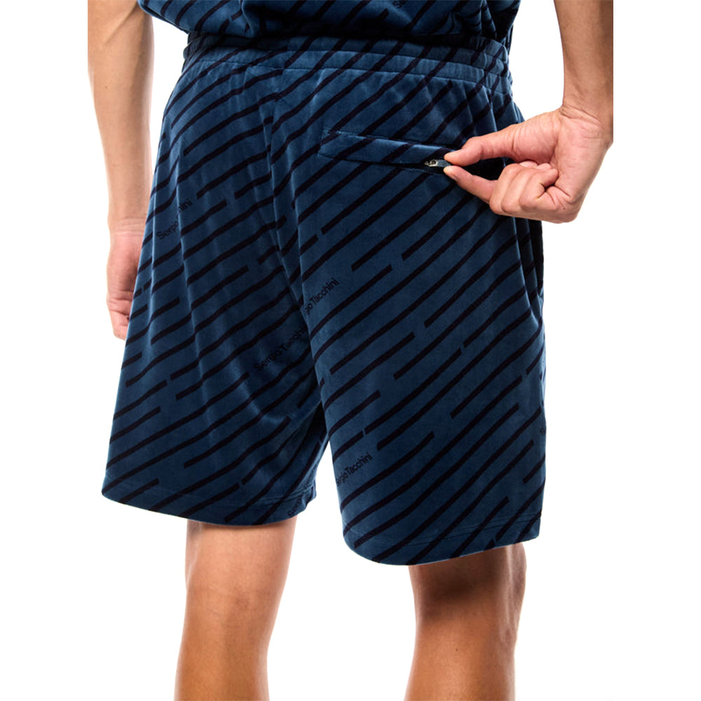 Sergio Tacchini Obliquo Velour Short | Key Largo
