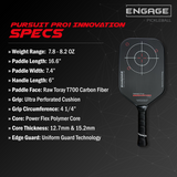 Pala de pickleball Engage Pickleball Pursuit Pro1 Innovation 12.7mm