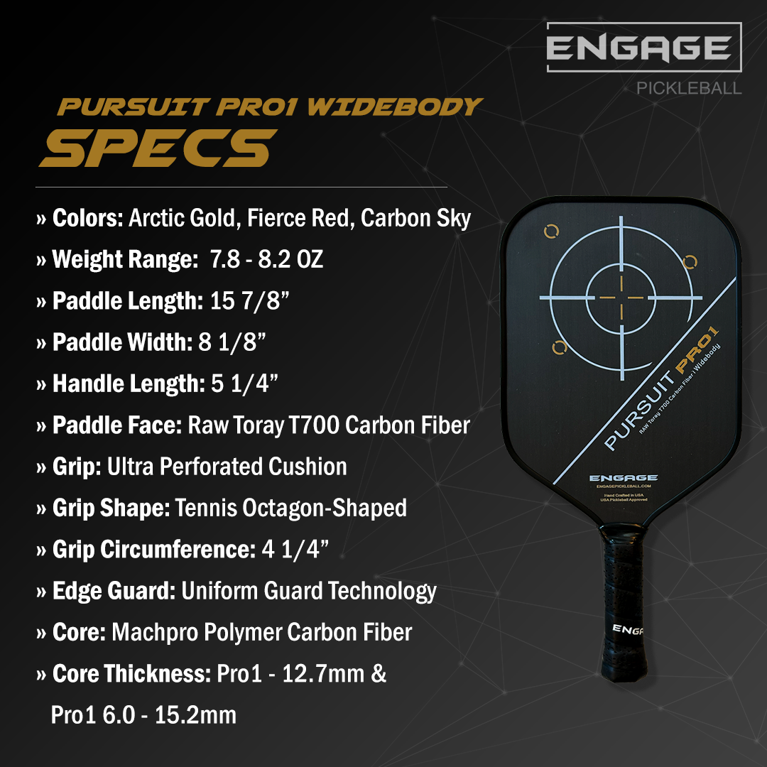 Engage Pickleball Pursuit Pro1 | 6.0 Widebody