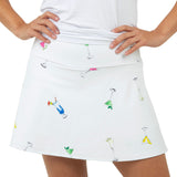 Queen Of The Court Gin Fizz Swing Skirt
