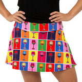 Queen Of The Court Red Winehol Swing Skirt