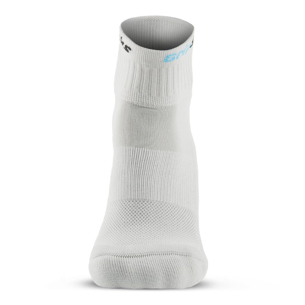GripSocks for Tennis - 1/4 Crew Height - Gray