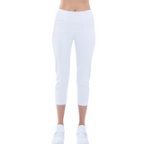 inPhorm NYC Quick Dry Women's Golf 24" Capri - White
