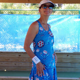 Camiseta de tirantes estilo nadador Bella Picckleball Monstruo Langosta