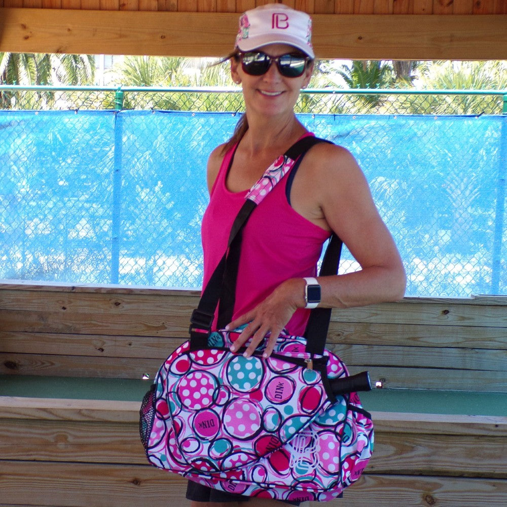 Camiseta de tirantes Picckleball Bella Racerback Rosa