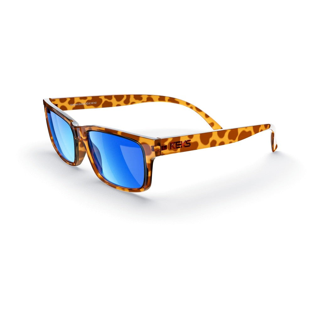 Reks Tortoise Rectangle Prescription Polycarbonate Sunglasses