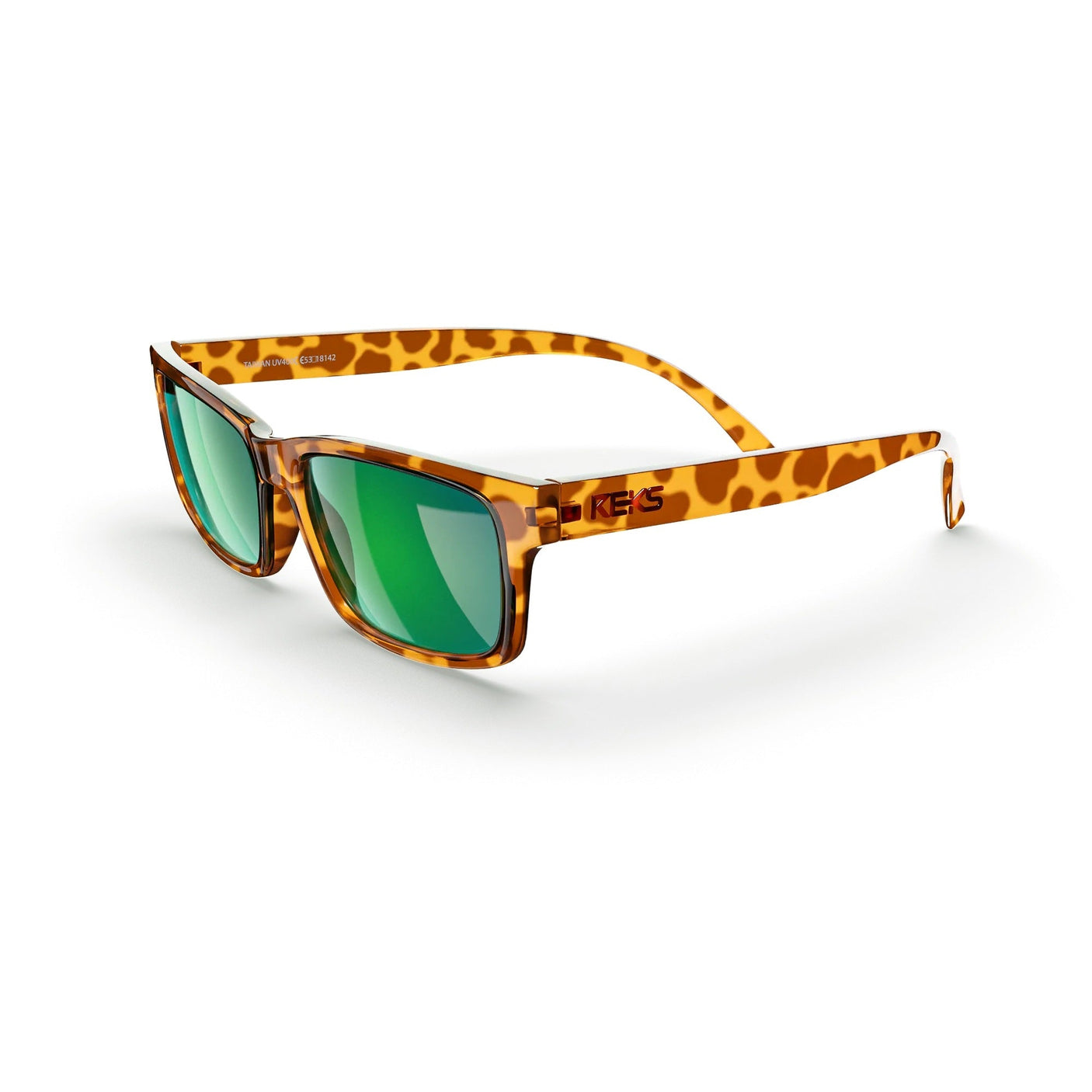 Reks Tortoise Rectangle Prescription Polarized Polycarbonate Sunglasses