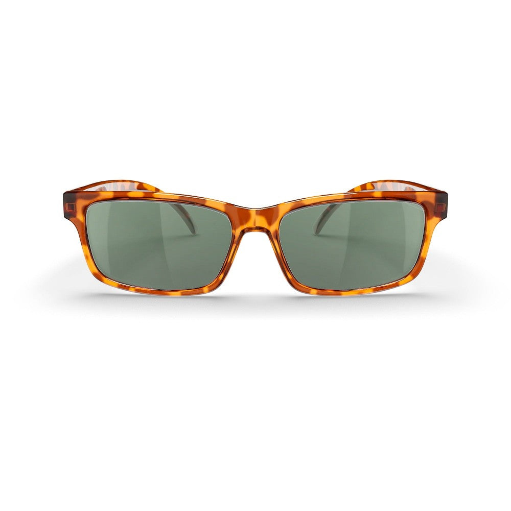 Reks Tortoise Rectangle Prescription Polycarbonate Sunglasses