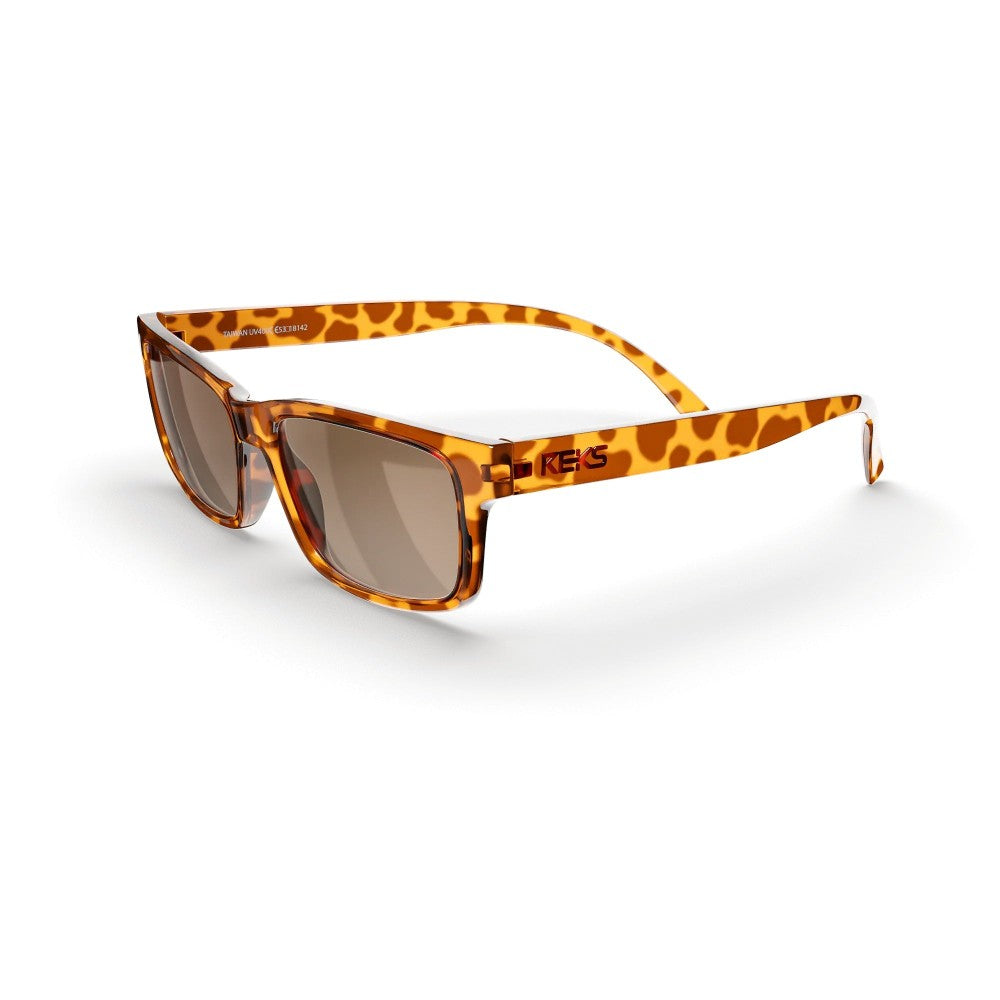 Reks Tortoise Rectangle Prescription Polycarbonate Sunglasses