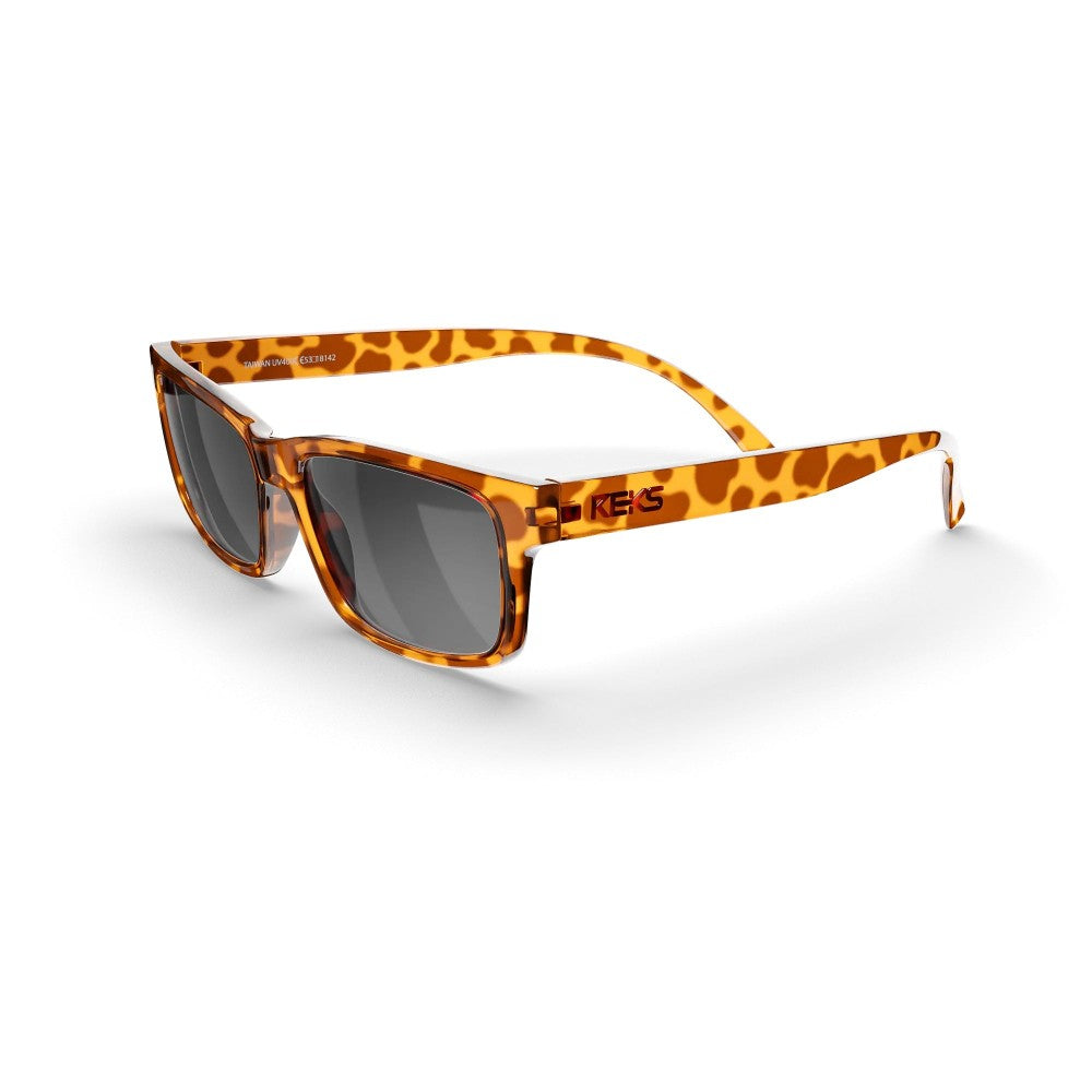 Reks Tortoise Rectangle Prescription Polycarbonate Sunglasses