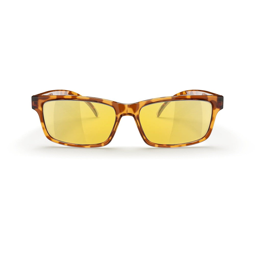 Reks Tortoise Rectangle Prescription Polycarbonate Sunglasses