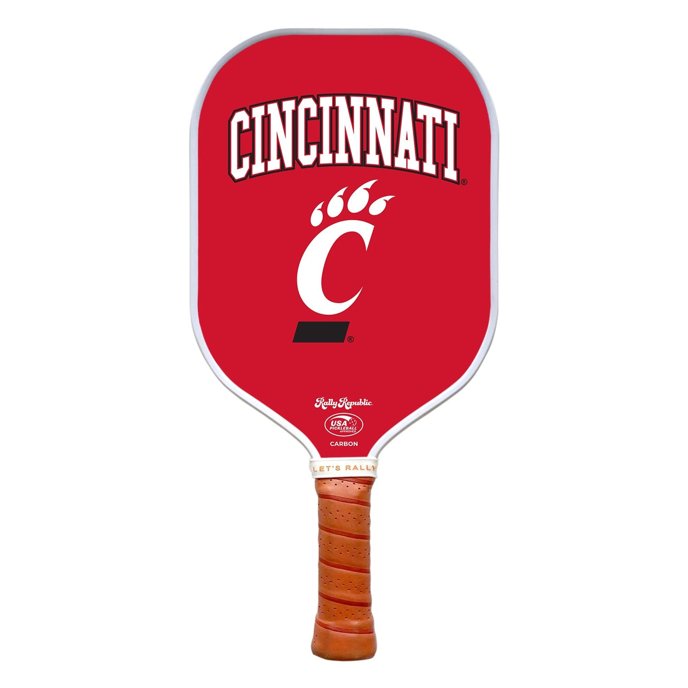 Rally Republic PIckleball Paddle - Cincinnati Bearcats Red Spirit Mark
