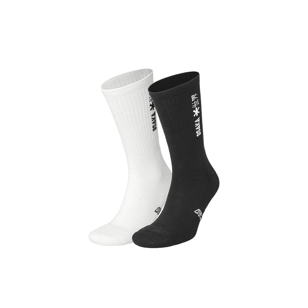Calcetines deportivos Osaka Duo Pack | Negro y blanco